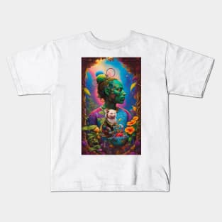 fantasy floral imagination #4 Kids T-Shirt